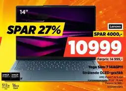 POWER Lenovo Yoga Slim 7 14AGP11 Strålende OLED-grafikk tilbud