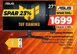 POWER Asus TUF Gaming VG279Q5A Lynrask 200 Hz oppdateringsfrekvens tilbud