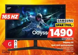 POWER Samsung Odyssey G5 Buet QHD gamingskjerm tilbud