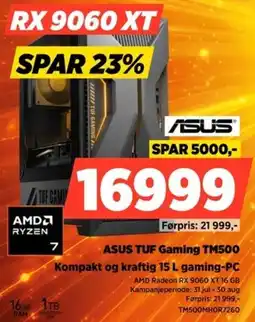 POWER ASUS TUF Gaming TM500 Kompakt og kraftig 15 L gaming-PC tilbud