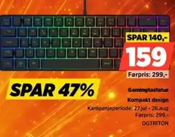 POWER Gamingtastatur Kompakt design tilbud