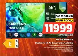 POWER Samsung 65" 4K Smart-TV Strålende 4K Al-drevet underholdning tilbud