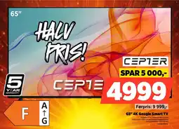 POWER Cepter 65" 4K Google Smart TV tilbud