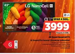 POWER Lg 4K Smart NanoCell TV Al Sound Pro leverer kinoaktig lydkvalitet tilbud