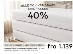 Skeidar ALLE XOV VENDBARE MADRASSER tilbud