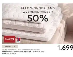 Skeidar PREMIUM OVERMADRASS tilbud