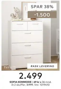 Skeidar SOFIA KOMMODE tilbud