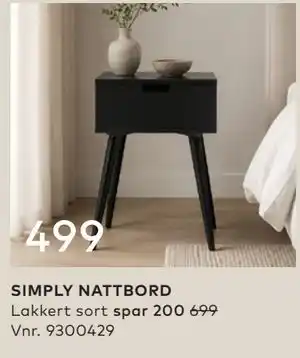 Skeidar SIMPLY NATTBORD tilbud