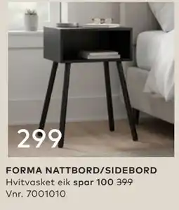 Skeidar FORMA NATTBORD/SIDEBORD tilbud