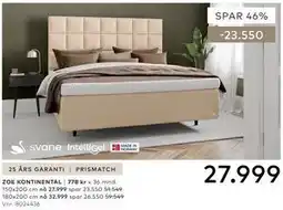 Skeidar ZOE KONTINENTAL tilbud