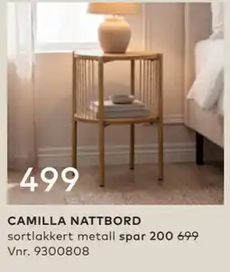 Skeidar CAMILLA NATTBORD tilbud