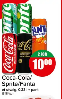 Spar Coca-Cola/ Sprite/Fanta tilbud