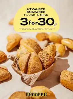 Bunnpris UTVALGTE SMÅVARER PLUKK & MIKS tilbud