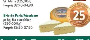 Jacobs Brie de Paris/Masdaam tilbud