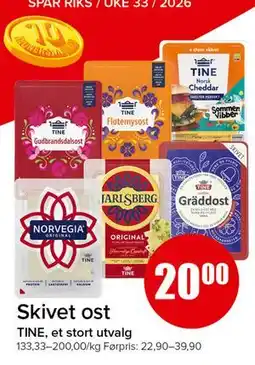 Spar Skivet ost tilbud