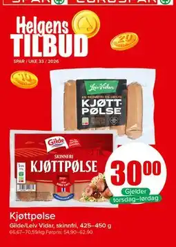 Spar Kjøttpølse tilbud