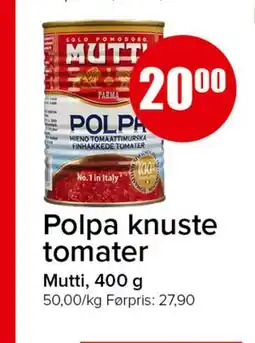Spar Polpa knuste tomater tilbud