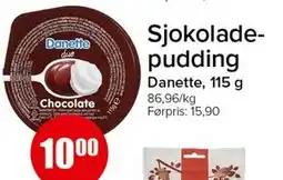 Spar Sjokolade-pudding tilbud