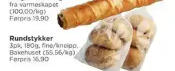 Meny Rundstykker tilbud