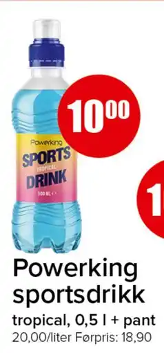Spar Powerking sportsdrikk tilbud