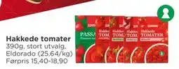 Meny Hakkede tomater tilbud