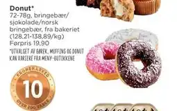 Meny Donut tilbud