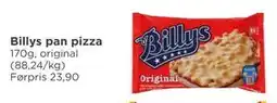 Meny Billys pan pizza tilbud