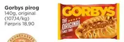 Meny Gorbys pirog tilbud