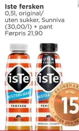 Meny Iste fersken tilbud