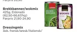 Meny Brekkbønner/wokmix tilbud
