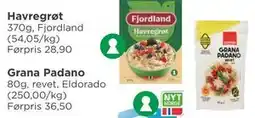 Meny Grana Padano tilbud