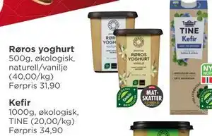 Meny Røros yoghurt tilbud