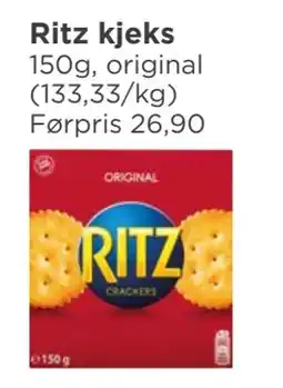 Meny Ritz kjeks tilbud