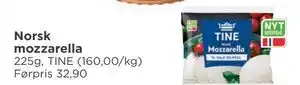 Meny Norsk mozzarella tilbud