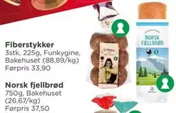 Meny Norsk fjellbrød tilbud