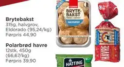 Meny Polarbrød havre tilbud