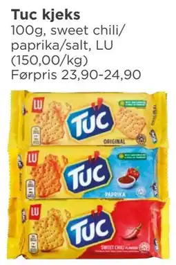 Meny Tuc kjeks tilbud