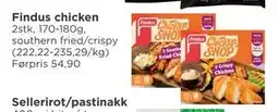 Meny Findus chicken tilbud