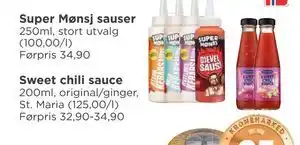 Meny Sweet chili sauce tilbud