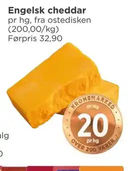 Meny Engelsk cheddar tilbud