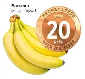 Meny Bananer tilbud