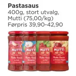 Meny Pastasaus tilbud