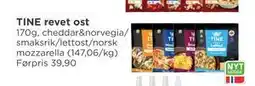 Meny TINE revet ost tilbud