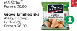 Meny Grove familiebriks tilbud