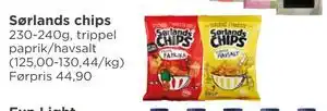 Meny Sørlands chips tilbud
