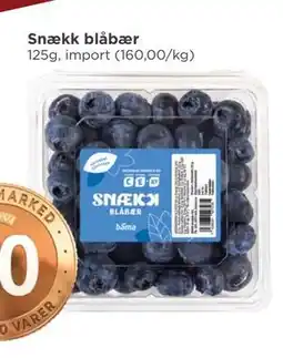 Meny Snækk blåbær tilbud