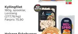 Meny Kyllingfilet tilbud