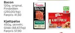 Meny Bacon tilbud
