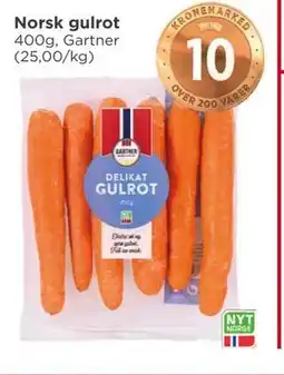 Meny Norsk gulrot tilbud