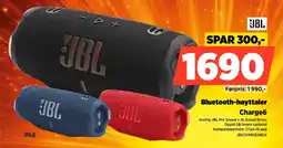 POWER Jbl Bluetooth-høyttaler Charge6 tilbud
